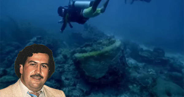 Submarino de drogas de Pablo Escobar encontrado na costa da Colômbia