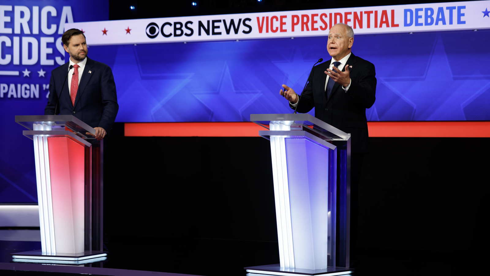 A linguagem corporal de JD Vance e Tim Walz no debate vice-presidencial de 2024 fez com que todos dissessem a mesma coisa