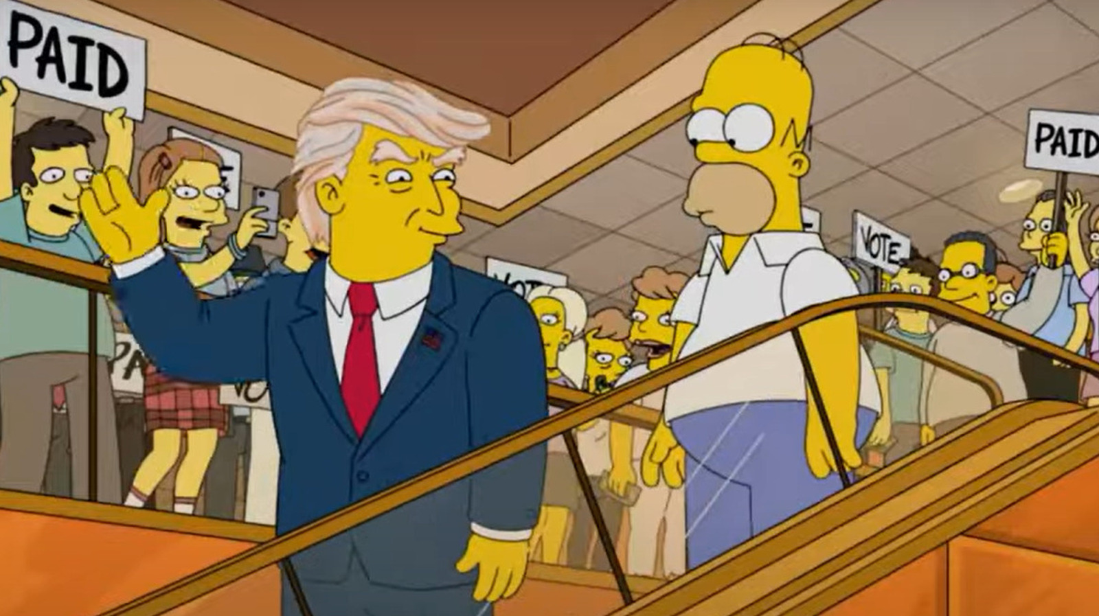A previsão eleitoral que os Simpsons não acertaram