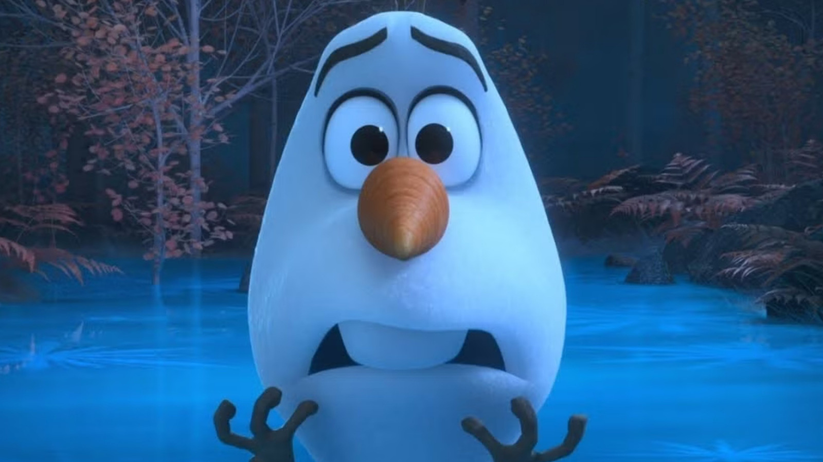 A cena da morte original de Olaf foi cortada para traumatizar crianças