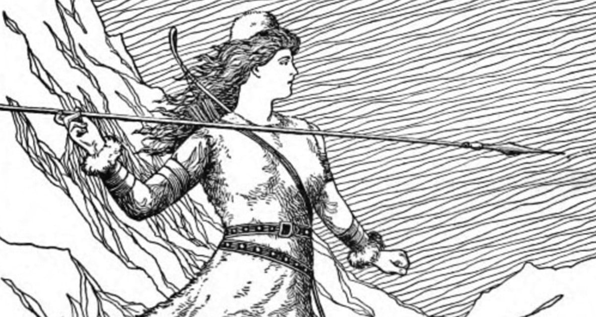 Skadi, a deusa nórdica feroz do inverno e esqui