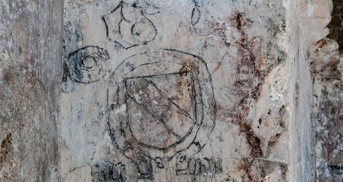 Graffiti de séculos de idade encontrado no suposto local da Última Ceia