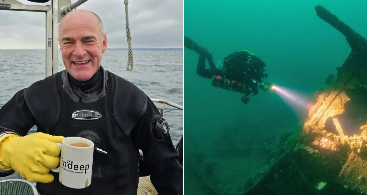 Diver compra naufrágio da Primeira Guerra Mundial no Facebook Marketplace