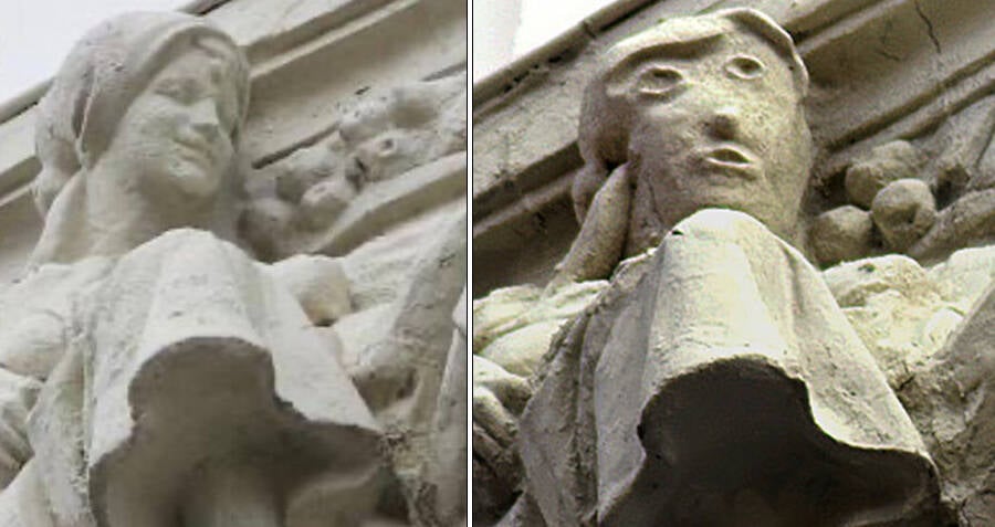 Restauração da estátua na cidade espanhola de Palencia tem moradores confusos