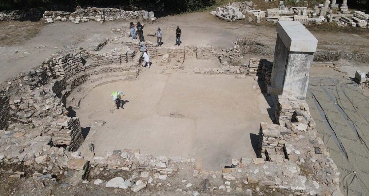 Biblioteca da era romana desenterrada na 'cidade dos gladiadores' da Turquia