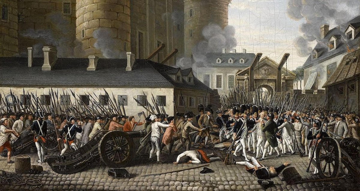 O invadir da Bastilha e o início da Revolução Francesa