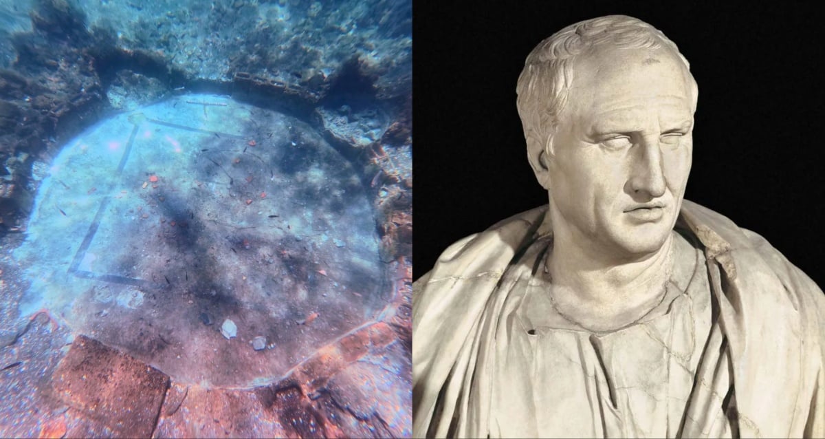 Bathhouse afundado encontrado em Baiae pode ter pertencido a Cícero